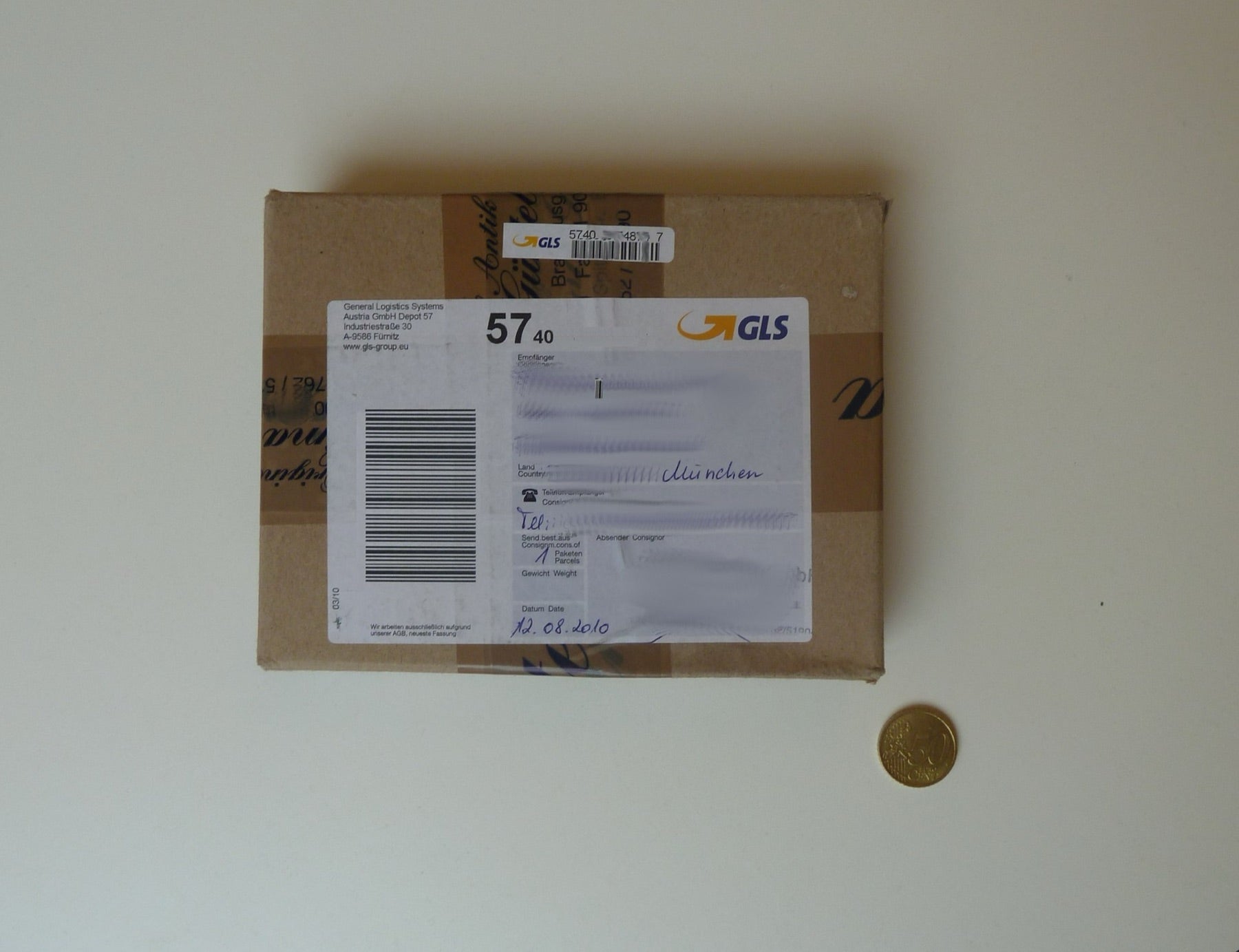 Reptile shipping supplies laid out before packing for documentation and preparation record