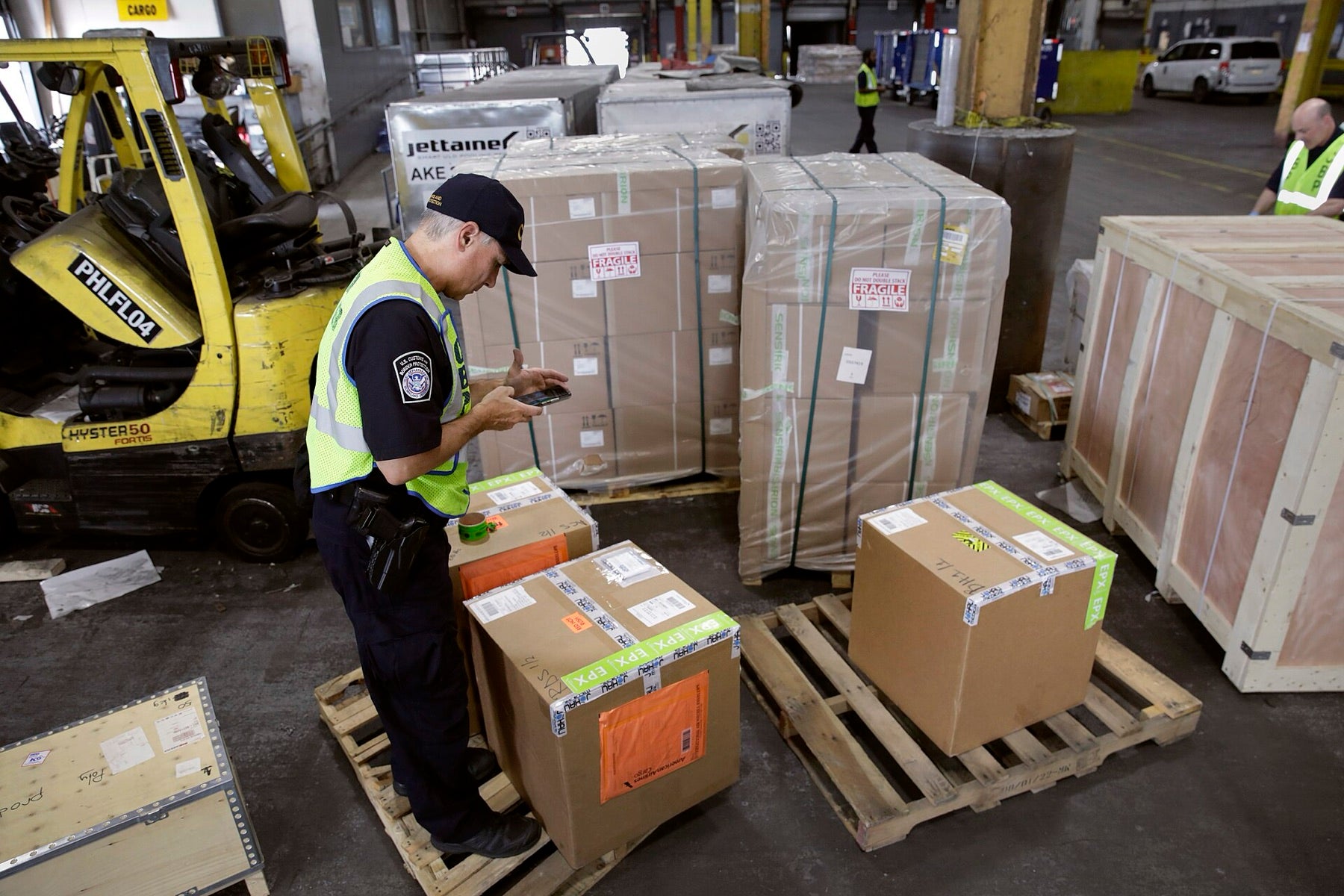 Reptile shipping package with LIVE HARMLESS REPTILE markings required by FedEx for overnight live animal shipments